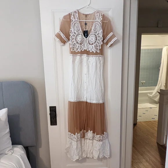 NWT For Love & Lemons Carmine Maxi Dress - Picture 3 of 5